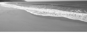 Sunsetting over an ocean beach in the Hamptons